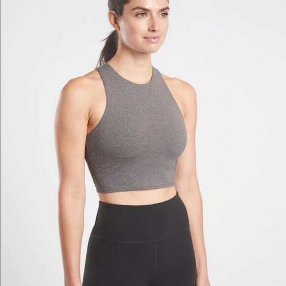 Athleta | Conscious Crop Bra A-C In Heather Grey - Picture 11 of 12